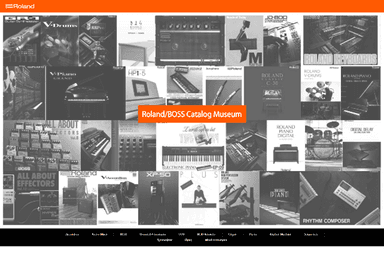 製品カタログでローランドの歴史を振り返るRoland／BOSS Catalog Museumイメージ
