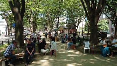 定禅寺通のイベント会場