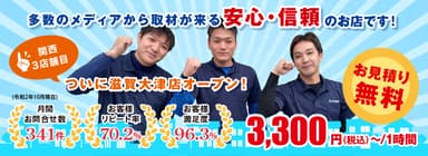 便利屋お助けマスター滋賀大津店が滋賀県全域対応にチェンジ！