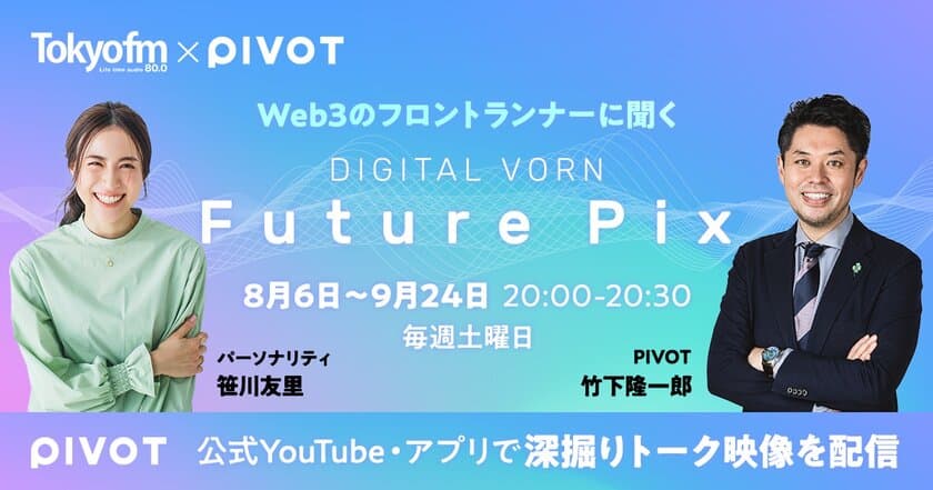 TOKYO FM『DIGITAL VORN Future Pix』
「Web3のフロントランナーに聞く」を8週連続で実施