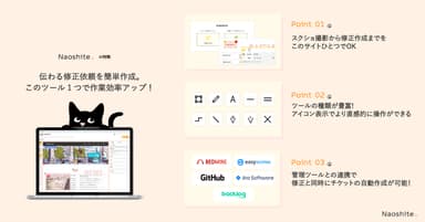 Naoshiteを利用して修正の労力が3分の1になった事例も