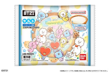 BT21タルト　バニラ風味　パッケージ