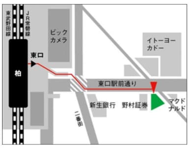 柏ラーニングスタジオ 地図