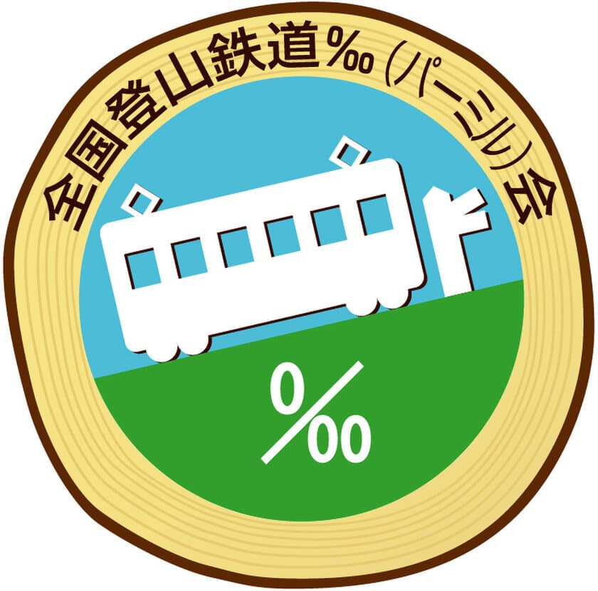 「全国登山鉄道‰（パーミル）会」
約３年ぶりに8月1１日「山の日」から「‰会ヘッドマーク」 掲出車両を運行！