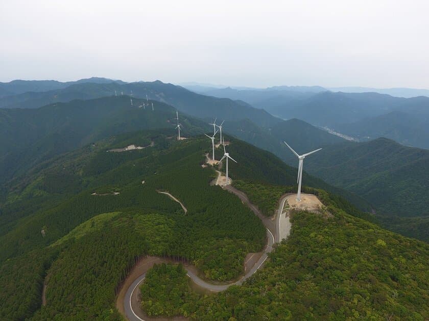 ユーラス上勝神山ウインドファームの竣工式開催について
～四国最大の風力発電所が営業運転開始～