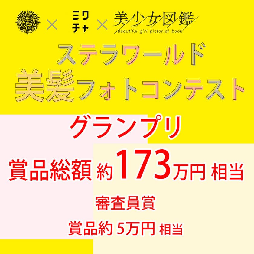 美容室を応援する賞品総額約173万円のコンテスト　
「ステラワールド美髪フォトコンテスト」の募集開始！