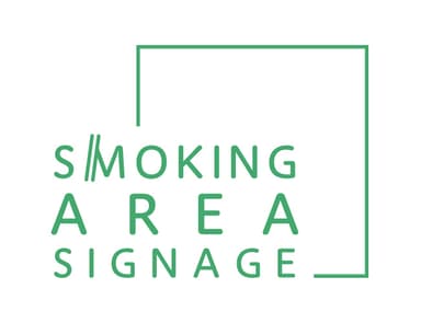 SMOKING AREA SIGNAGE ロゴ