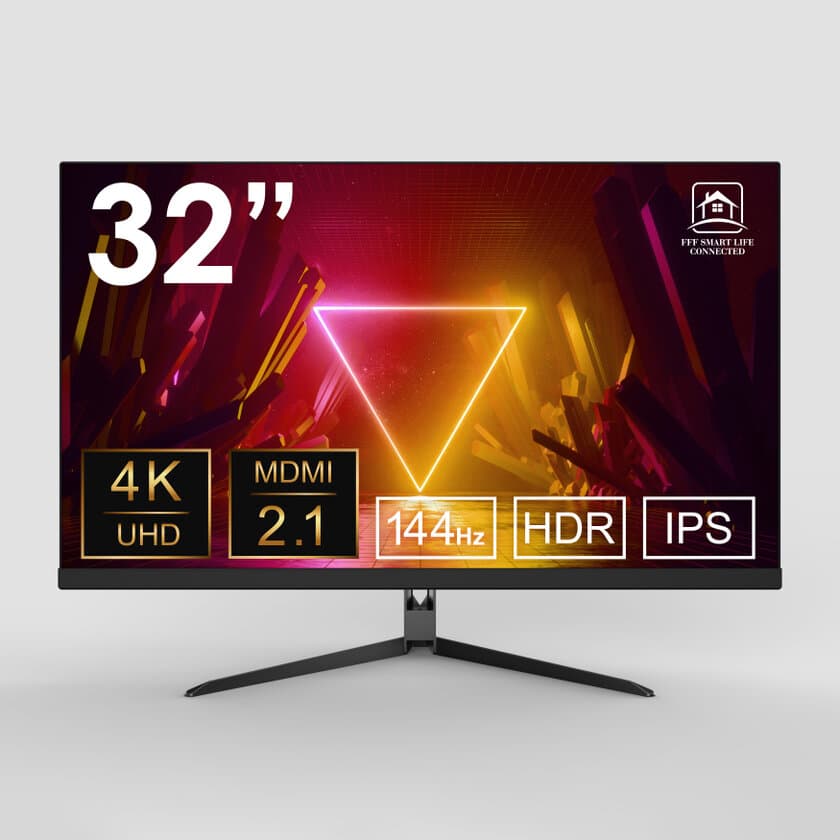 HDMI2.1搭載、4K、リフレッシュレート144Hz対応
「32インチ4Kゲーミングモニター」9月1日にリリース