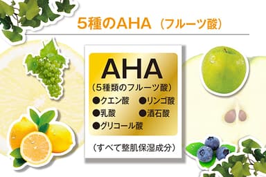 AHAフルーツ酸配合