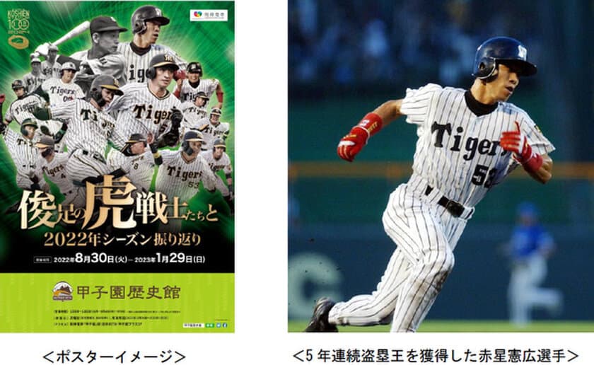 甲子園歴史館 阪神タイガース企画展
「俊足の虎戦士たちと2022年シーズン振り返り」
を8月30日から開催します