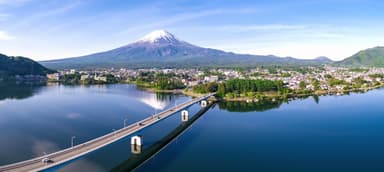 「河口湖」から望む富士山