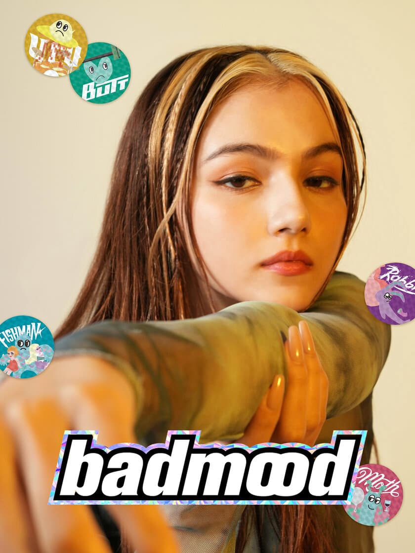 アニメーションをベースにマルチフルに展開するブランド
『badmood』より待望のコスメライン誕生！
～第一弾はアイシャドウ・アイライナー・
リップ・サンクリームが登場～