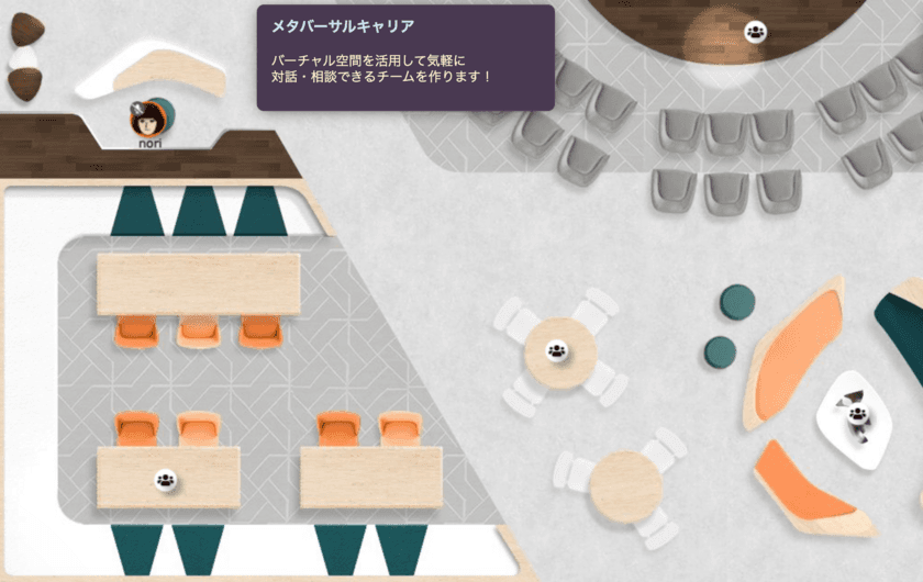 バーチャル空間で若手社員と1on1面談！アバターを使った
面談体験サービスの無料トライアルを12月17日まで受付