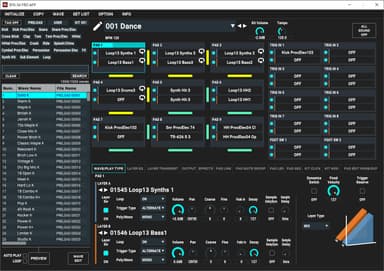 専用アプリ「SPD-SX PRO App」の画面イメージ