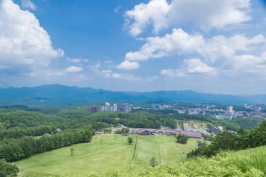 天狗山山頂からの景色