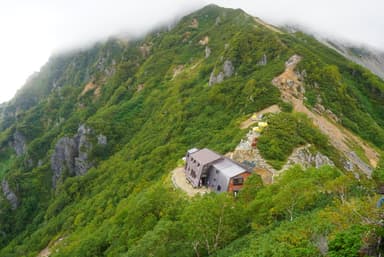 北アルプス・針ノ木小屋