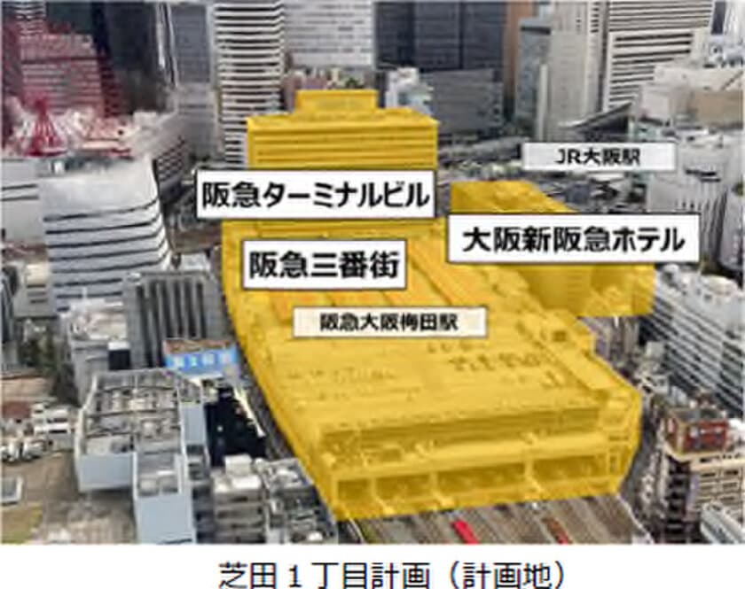 ～大阪新阪急ホテル・阪急ターミナルビルの建替や
阪急三番街の全面改修プロジェクト
「芝田1丁目計画」をグループ一丸となって推進するため～
『大阪梅田2030プロジェクトチーム』を設置します