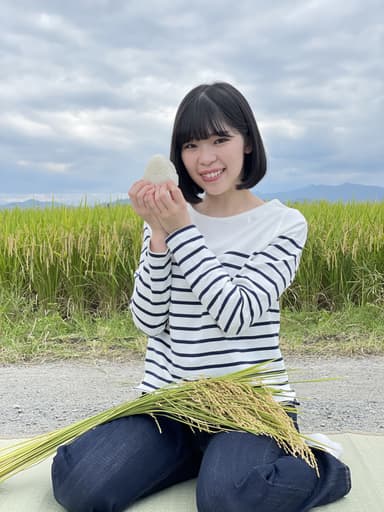 県産米競争力強化プロジェクト イメージモデル 松原怜香