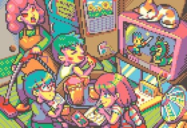 レトロドット絵コンテスト サンスター文具賞