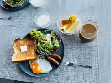 時間の流れをゆっくりと感じながら朝食を