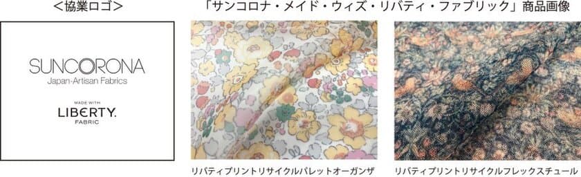 サンコロナ小田株式会社と株式会社リバティジャパン　
両社の協業によるプリント合繊素材を11月上旬より発売！