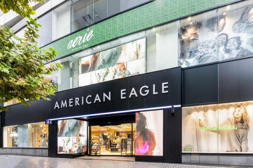 渋谷にAmerican Eagle Outfitters
(アメリカン イーグル アウトフィッターズ)オープン　
American EagleとAerie同時展開