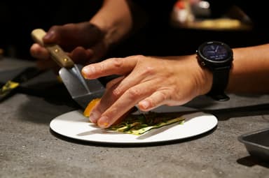 川手シェフのシグネチャーになりつつあるのは「野菜」料理