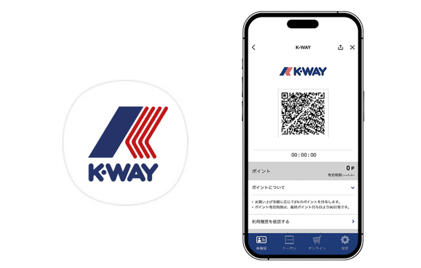 フランス・パリ発 レインウェアブランド『K-WAY』の
LINEミニアプリに『betrend』が採用
～店舗とオンラインショップで貯まる・使える共通ポイント～