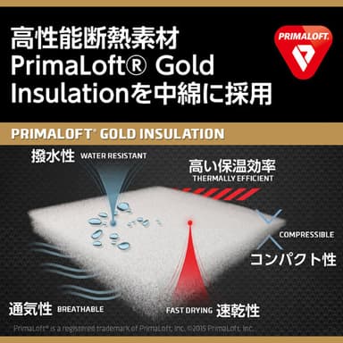 「PrimaLoft(R) Gold Insulation（プリマロフトゴールドインサレーション）」とは