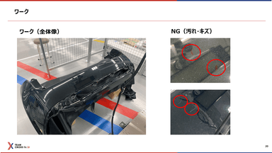 検査対象ワーク、NGの紹介