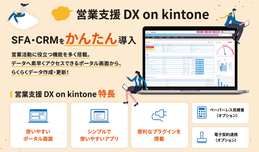 “簡単導入・柔軟なカスタマイズで営業活動の効率化を支援”
ネオス、kintone用テンプレート【営業支援DX on kintone】を開発