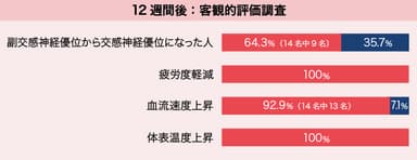 12週間後：客観的評価調査