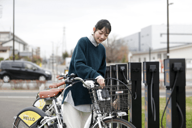 電動アシスト自転車への充電