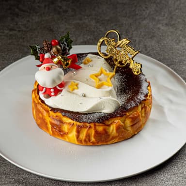 グルテンフリー Xmasバスクチーズケーキ