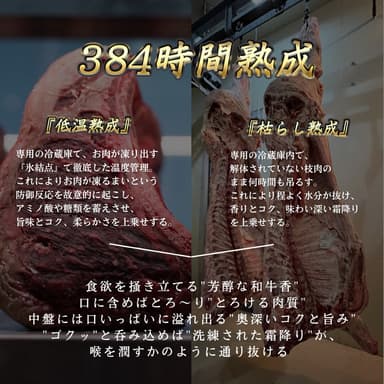 384時間熟成 低温熟成 枯らし熟成