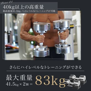 2個セットで合計83kg