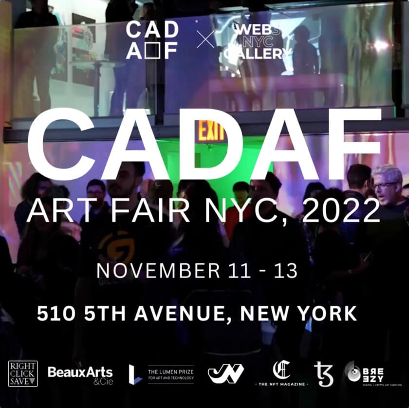 Out of Blue が、ニューヨークの「CADAF ART FAIR NYC」で
NFT・デジタルアートを展示