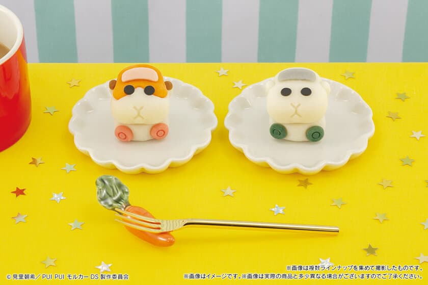 大人気「PUI PUI モルカー」の和菓子が
思わずつまみ上げたくなるフォルムで登場！