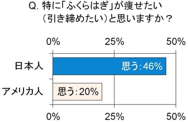 日米ダイエット比較：「ふくらはぎ」への意識の違い