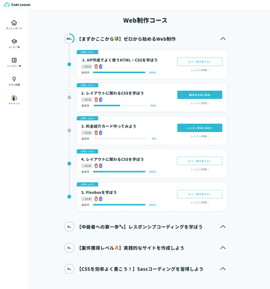 学習ロードマップページ