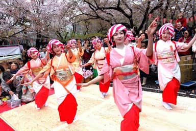 お花見発表会の様子2