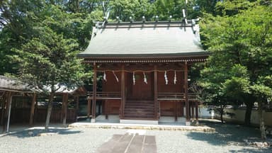 浮嶋神社　本殿(龍体文字を降ろした神様：ウマシアシカビヒコジご祭神)　愛媛県東温市