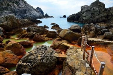 式根島 地鉈温泉