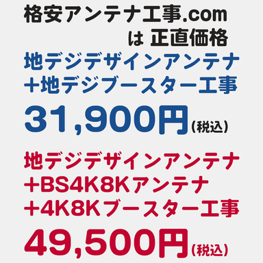 2種類の工事料金プラン