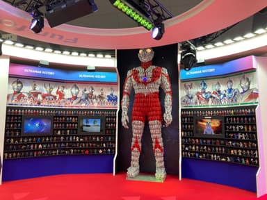 「東京おもちゃショー2022」でのウルトラソフビシリーズ展示ブース