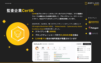 ブロックチェーンセキュリティ監査機関のパイオニア「CertiK」