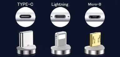 端子は3種類(Lightning、Type-C、Micro-B)が付属01