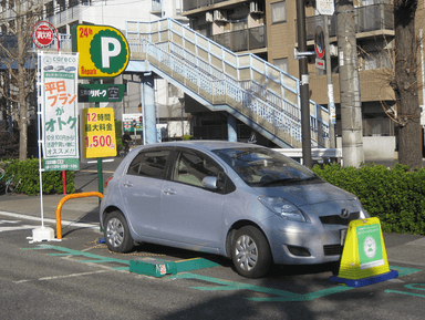 「カレコ」×「三井のリパーク」リパーク上馬駐車場