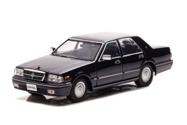 左前：1/43 日産 グロリア CLASSIC SV (PY31) 1998 Dark Blue Pearl