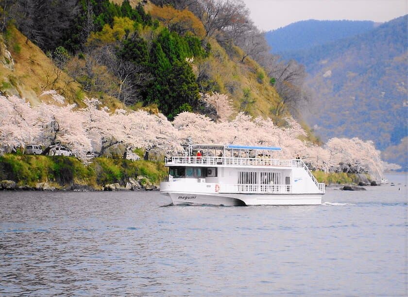 びわ湖最北端、日本さくら名所100選「海津大崎の桜」を愛でるお花見船を期間限定で運航！
「海津大崎桜クルーズ2023」